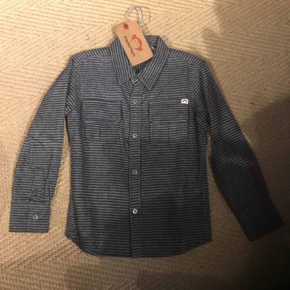 Appaman Boys Flannel Striped Shirt